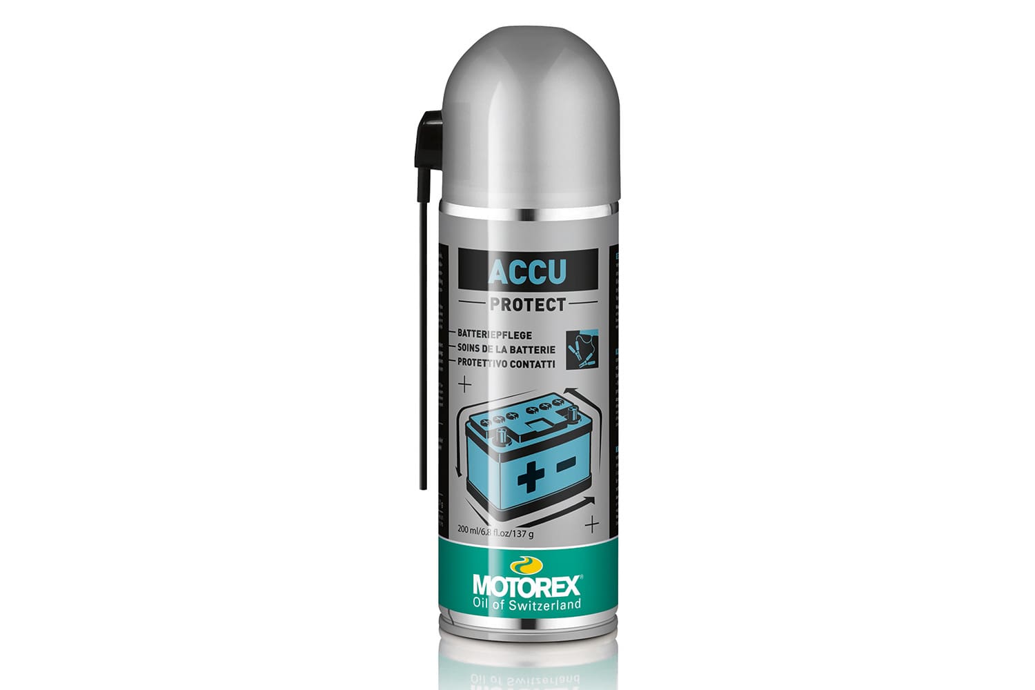 45703-000_01_1500_blank.jpg MOTOREX SPRAY ACCU PROTECT 200 ML - Image 1