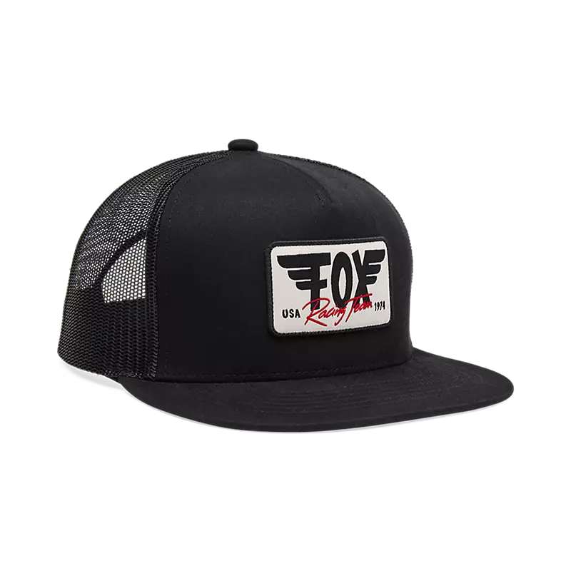 33398001_1 BONÉ REGULÁVEL FOX WINGED TRUCKER - BLACK - Image 1