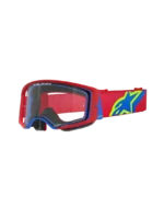 ÓCULOS ALPINESTARS SUPERTECH CORP BLUE/RED - LENTE TRANSPARENTE