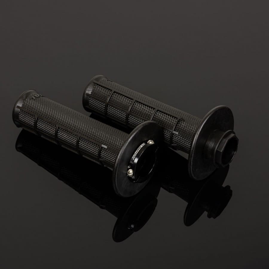 G236-900x900 PUNHOS RENTHAL MX R-WORKS LOCK-ON ULTRATACKY HALF WAFFLE - BLACK - Image 1