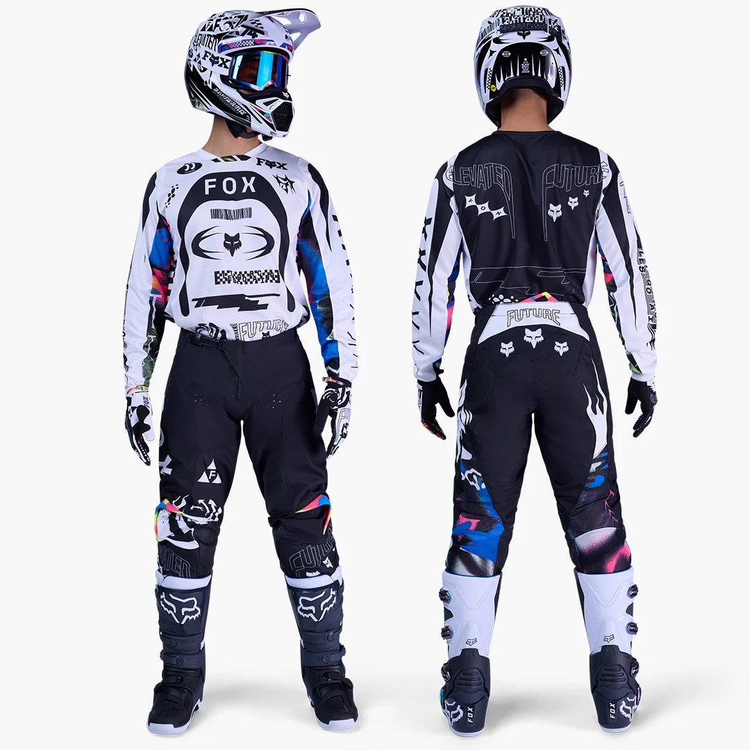FoxRacing_MX26Gearsets_180ImageCosmo_WhiteBlack_PDP1 FATO FOX 180 IMAGE COSMO - PRETO/BRANCO - Image 1