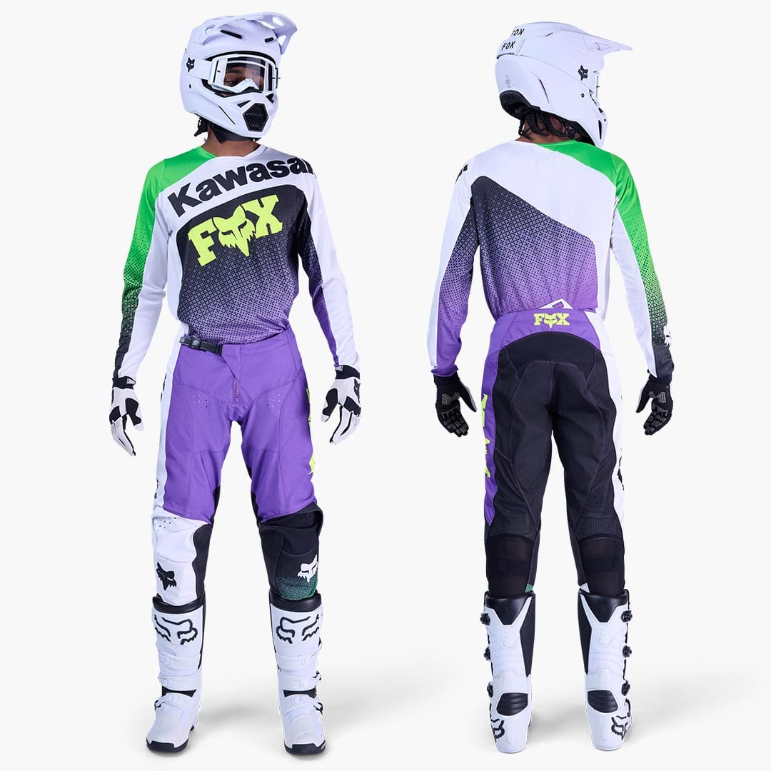 FoxRacing_MX26Gearsets_180Kawasaki_PDP1 FATO FOX 180 KAWASAKI - ROXO - Image 1