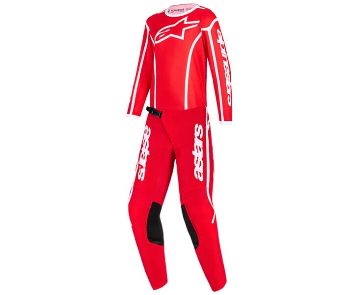 MOTOMX2 FATO ALPINESTARS CRIANÇA FLUID APEX - VERMELHO/BRANCO - Image 1