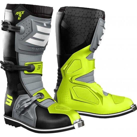A06-24C1-A01-550x550w SHOT RACE 2 - PRETO/CINZENTO/AMARELO FLUO - Image 1