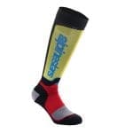 MEIAS ALPINESTARS MX PLUS - PRETO/AZUL/VERMELHO